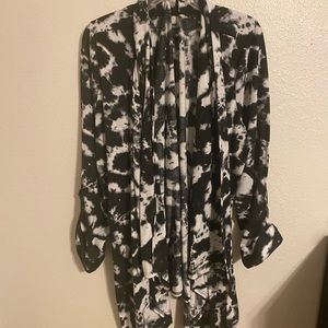 Black and white spotted Cardigan